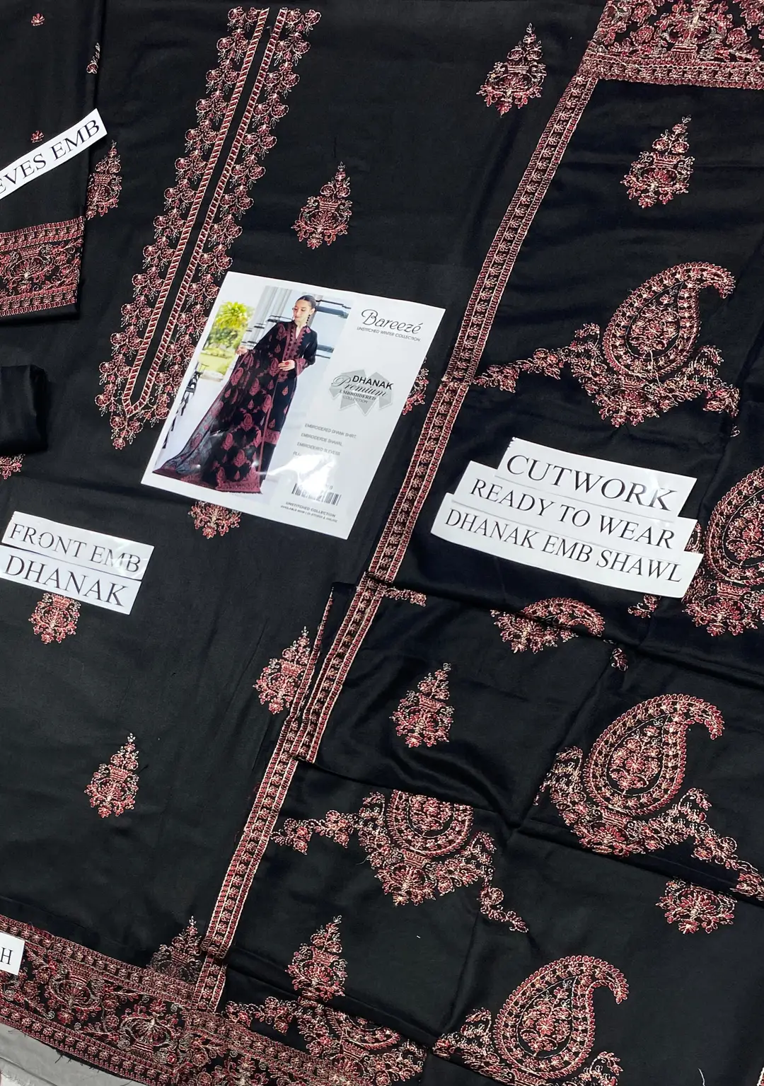 BAREEZE Women's Unstitched Premium Winter Collection