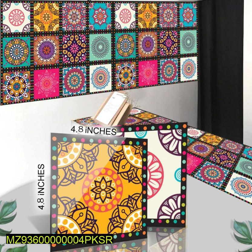 Colorful Mandala Wall Stickers Set of 24