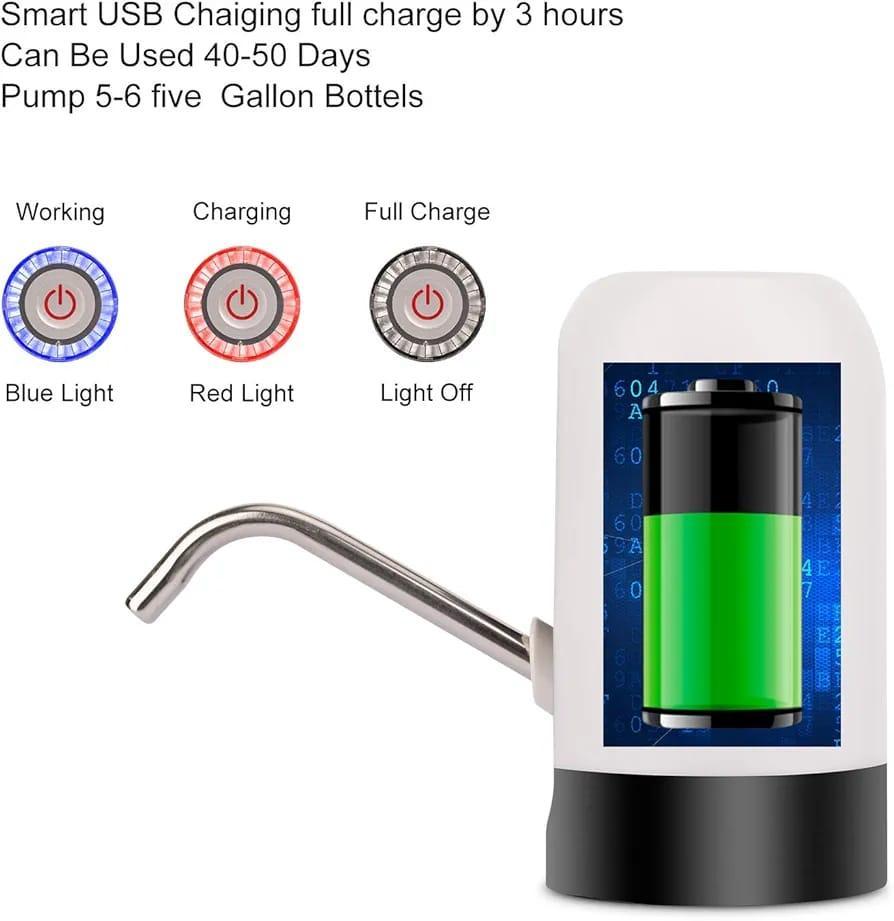 Electric Water Pump 50ml White Black ABS Stainless Steel