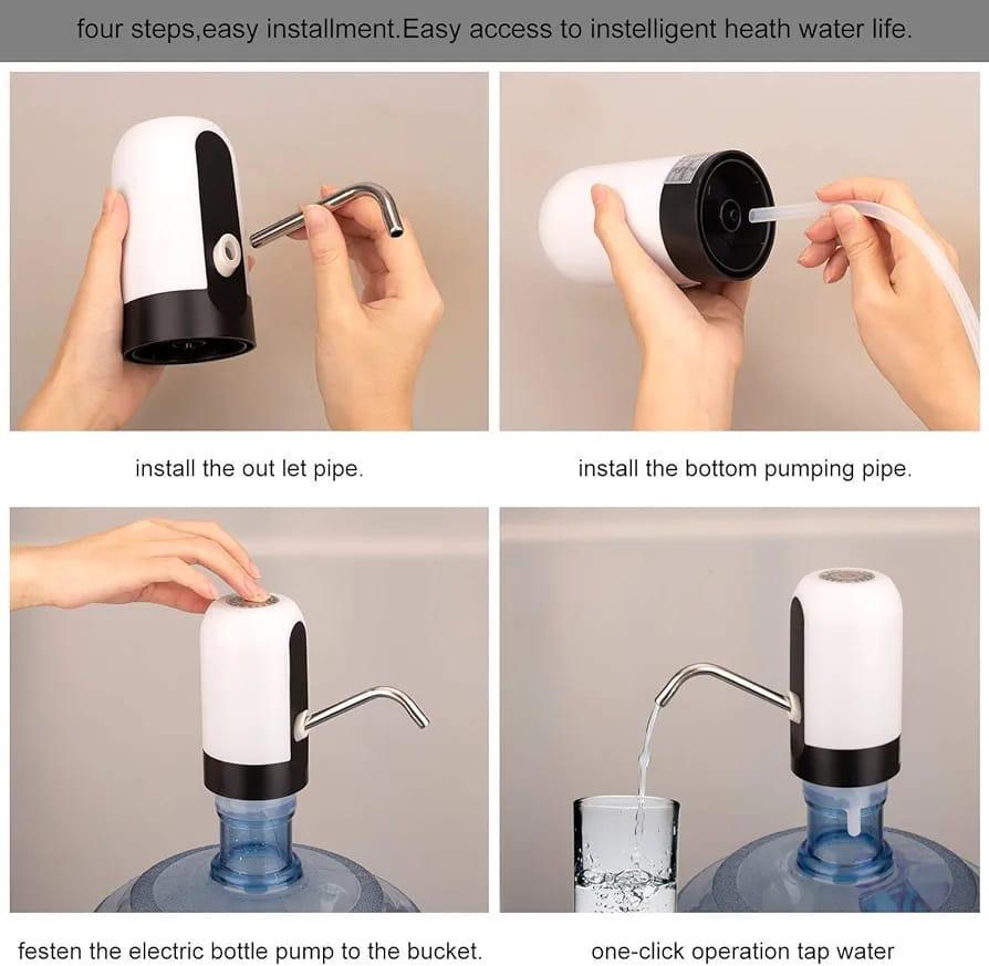 Electric Water Pump 50ml White Black ABS Stainless Steel
