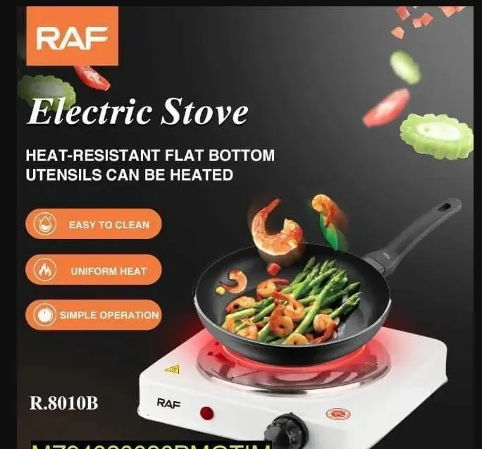 Electric Stove 1000W Stainless Steel Compact Pakistani Kitchen