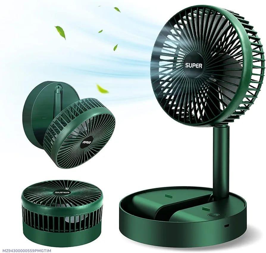 Portable Rechargeable Green Fan for Hot Weather