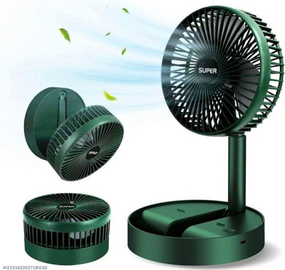 Portable Rechargeable Green Fan for Hot Weather