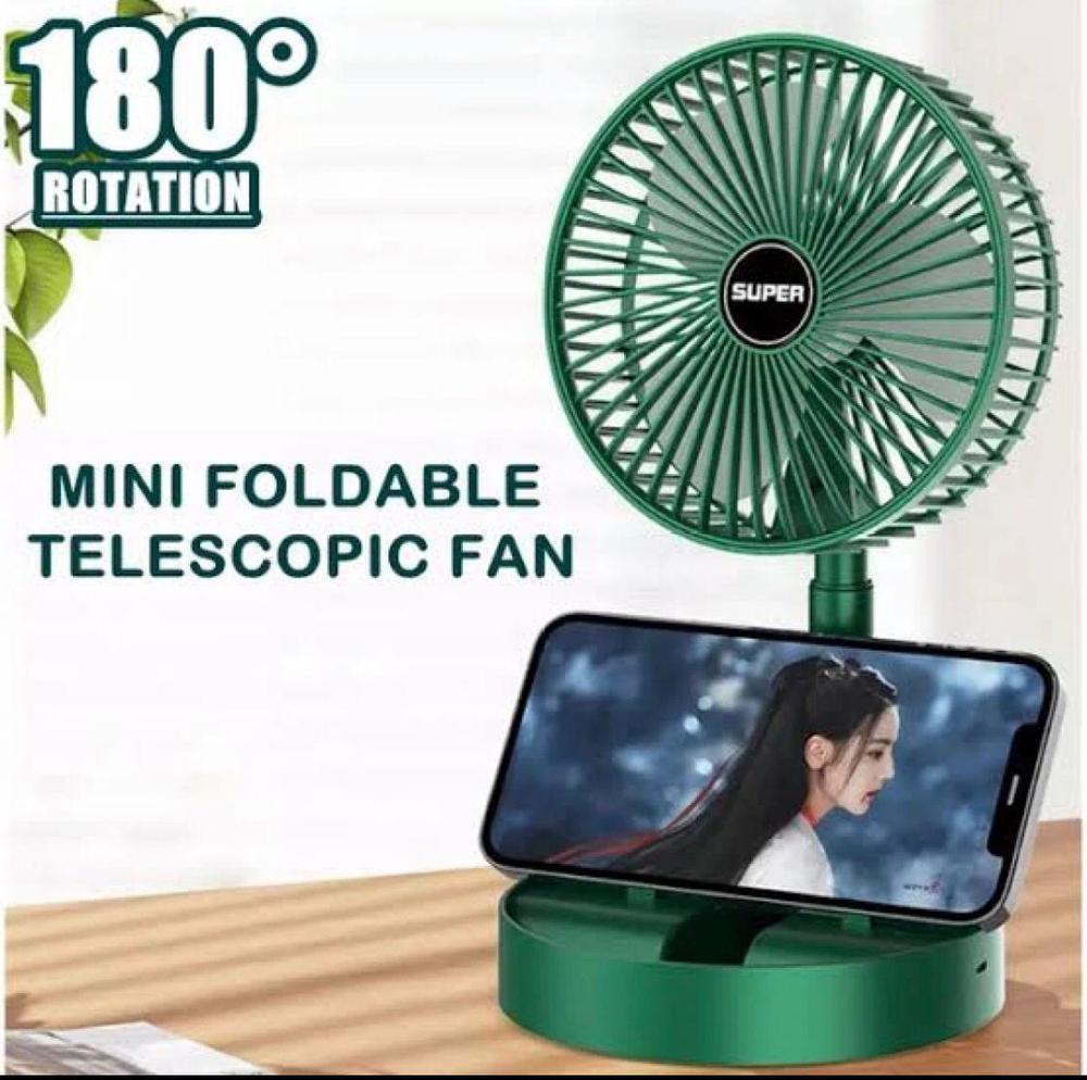 Portable Rechargeable Green Fan for Hot Weather