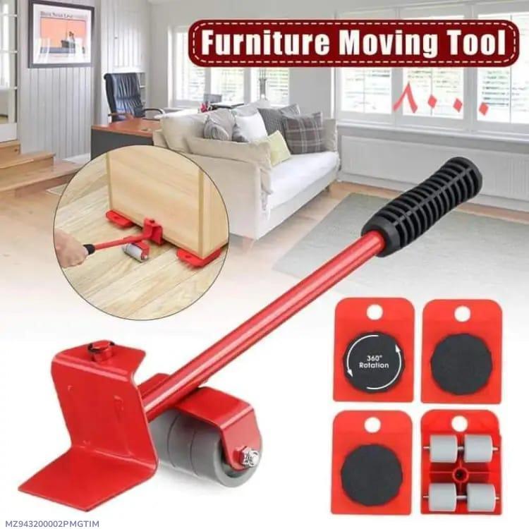 Red Chrome Vanadium Steel Furniture Moving Tool 360 Wheel