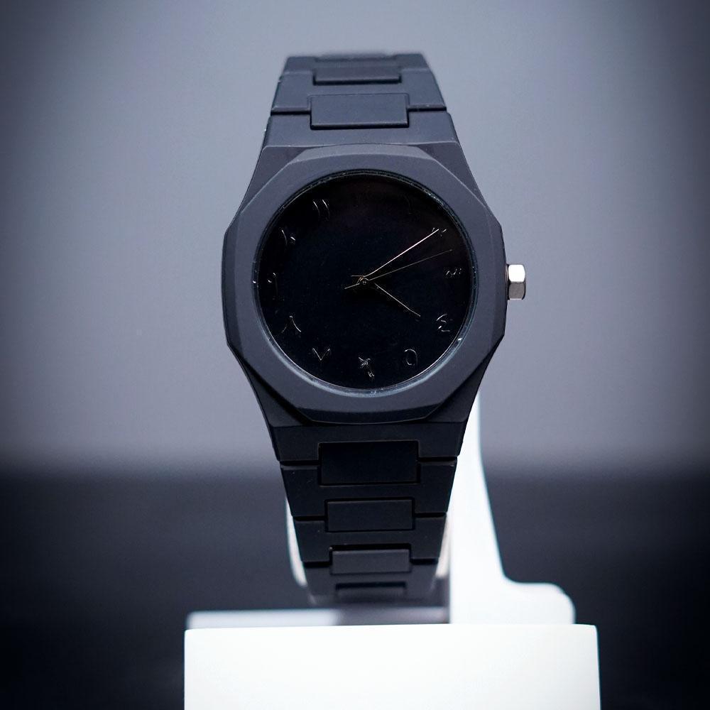 Men's Black Quartz Watch Lightweight Casual Wear