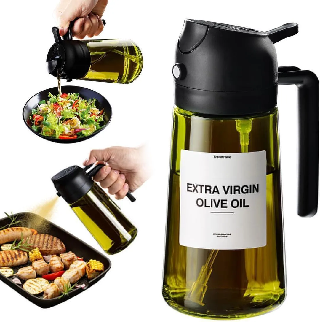 Portable Glass Oil Sprayer Bottle with Spray Nozzle