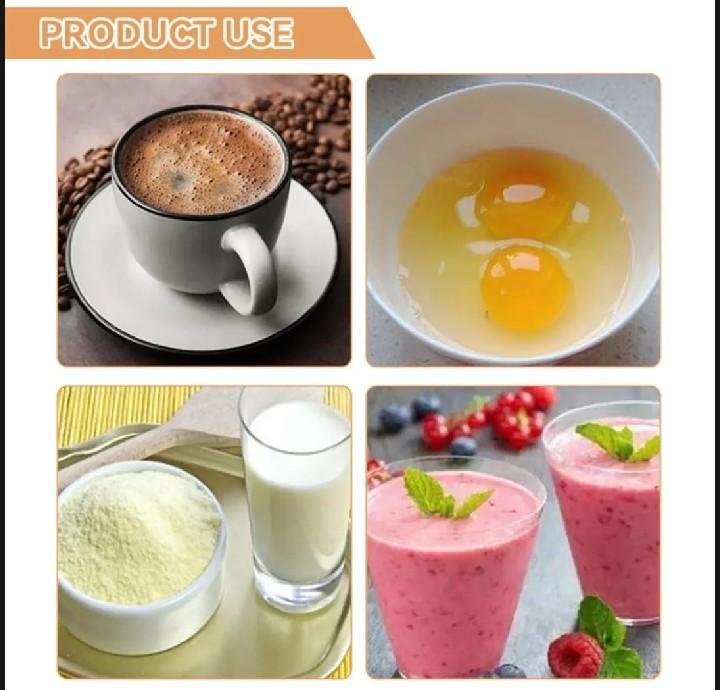Electric Milk Frother Stainless Steel Pink Green 50ml