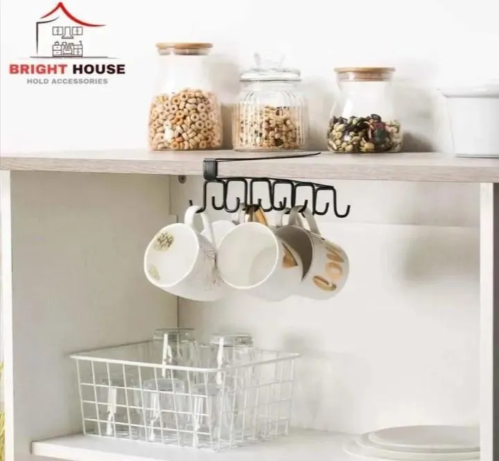 Metal Mug Stand Under Shelves, Durable & Stylish, Best Price in Pakistan