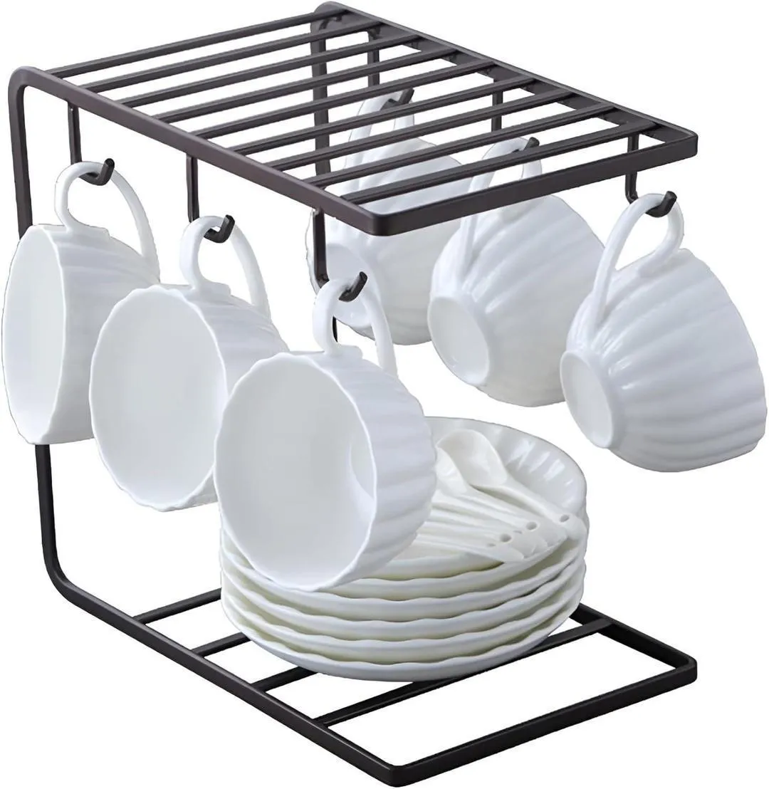 Metal Mug Stand for Kitchen Organization, Durable & Stylish
