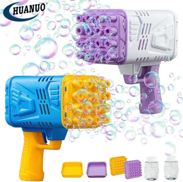 Blue Bubble Gun Toy for Kids 1-10 Years