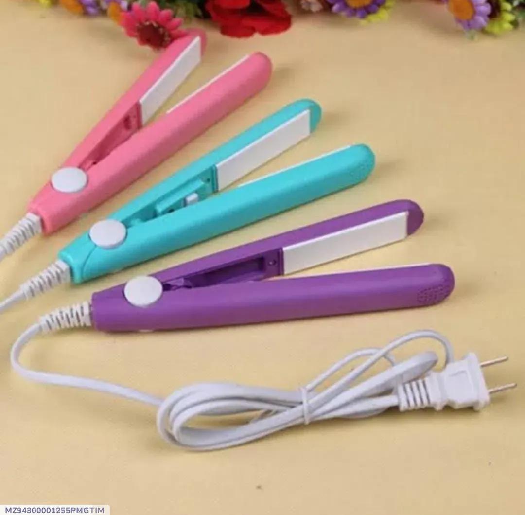 Mini Hair Straightener Fast Drying ABS Pink Blue Purple