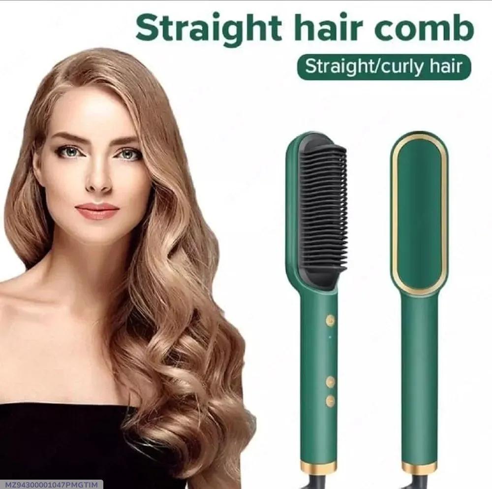 Green Hair Comb for Straight Curly Hair Salon Quality