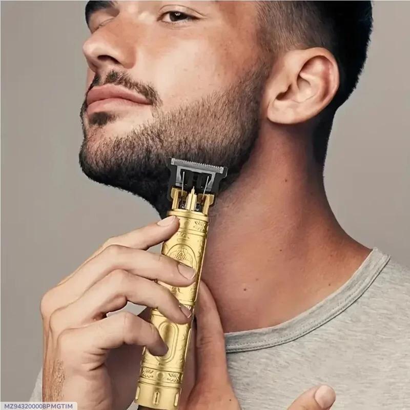 Rechargeable Gold Hair Trimmer 6 Inch Stainless Steel for Men