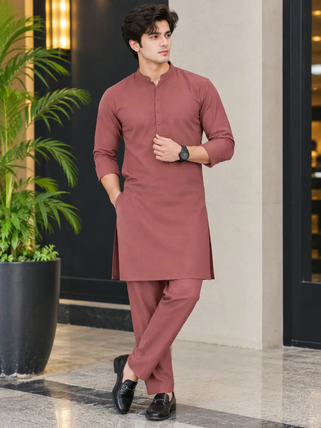 Men’s Unstitched Boski Plain Suit