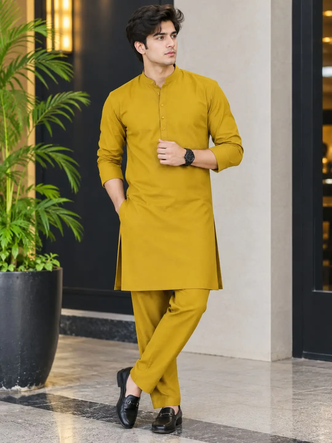 Men’s Unstitched Boski Plain Suit