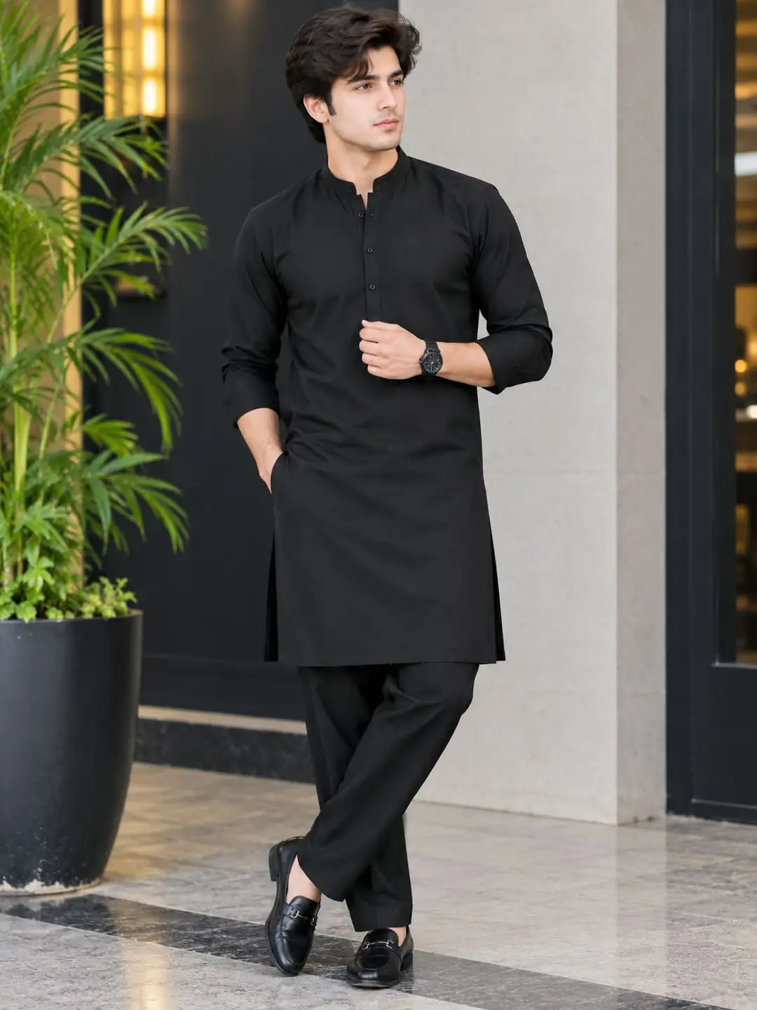 Men’s Unstitched Boski Plain Suit