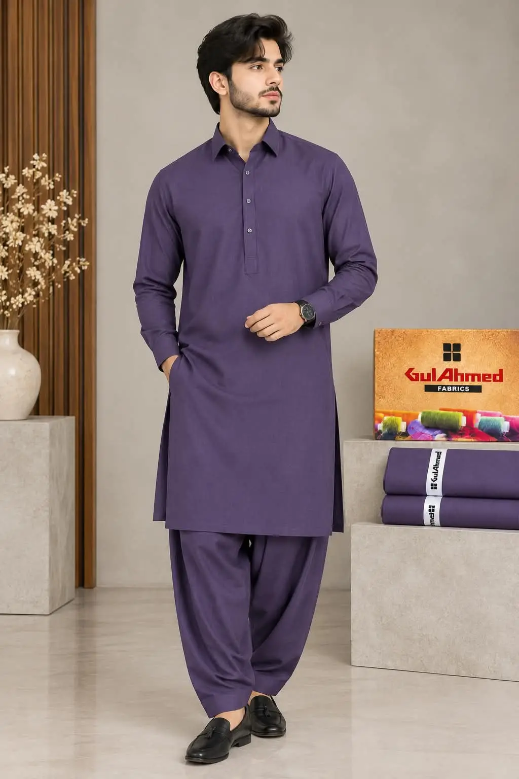 Men’s Unstitched Boski Plain Suit