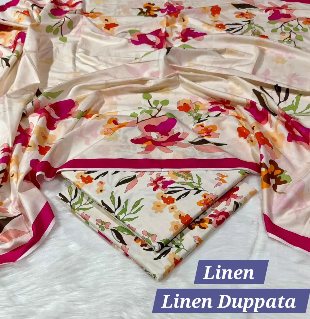 3 Pcs Women's Unstitched Digital Print Suit