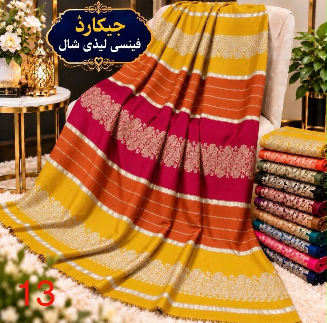 Women's Pashmina Wool Printed Shawl