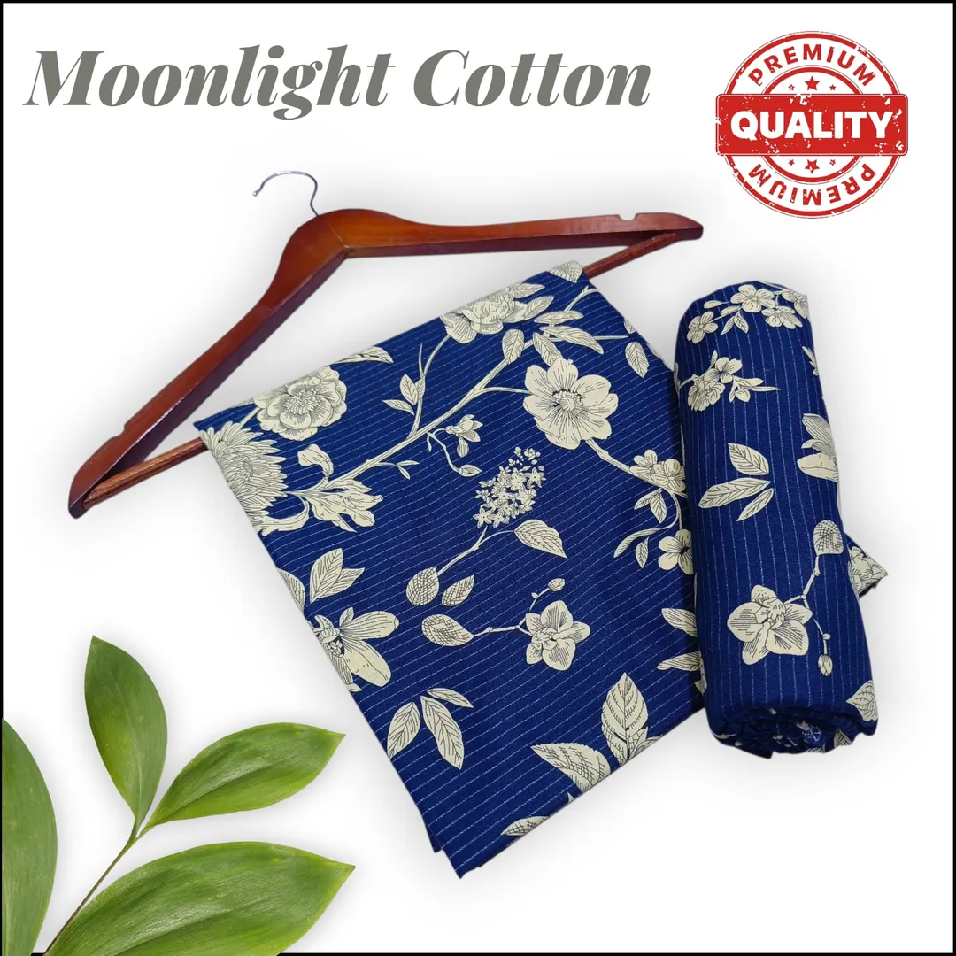 Blue Printed 2-Piece Polo Cotton Pajama Set for Women