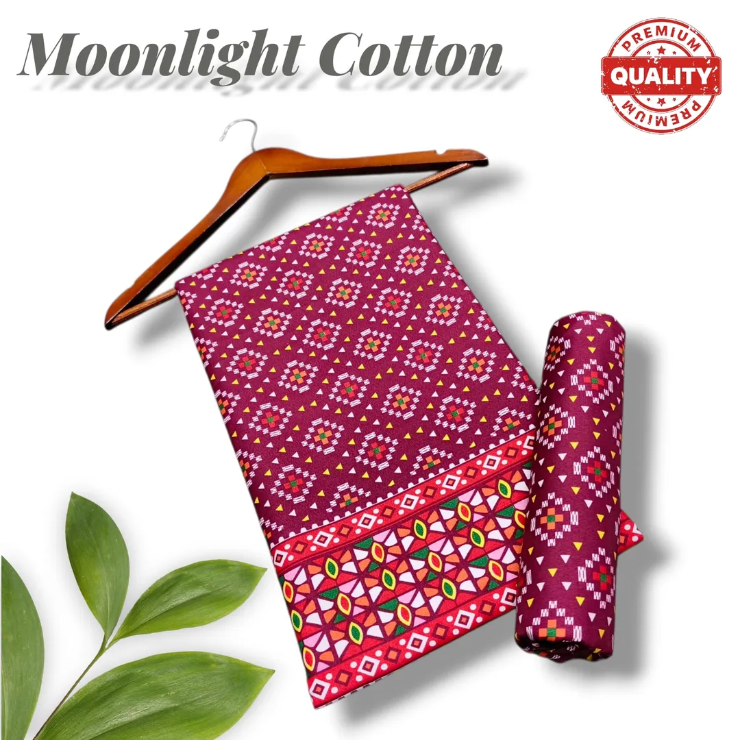 Red Printed Polo Cotton 2Pcs Shirt Trouser Set