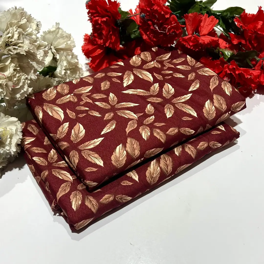 2 Pcs Women's Unstitched Printed Suit
