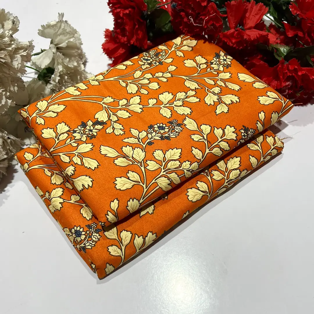 2 Pcs Women's Unstitched Printed Suit