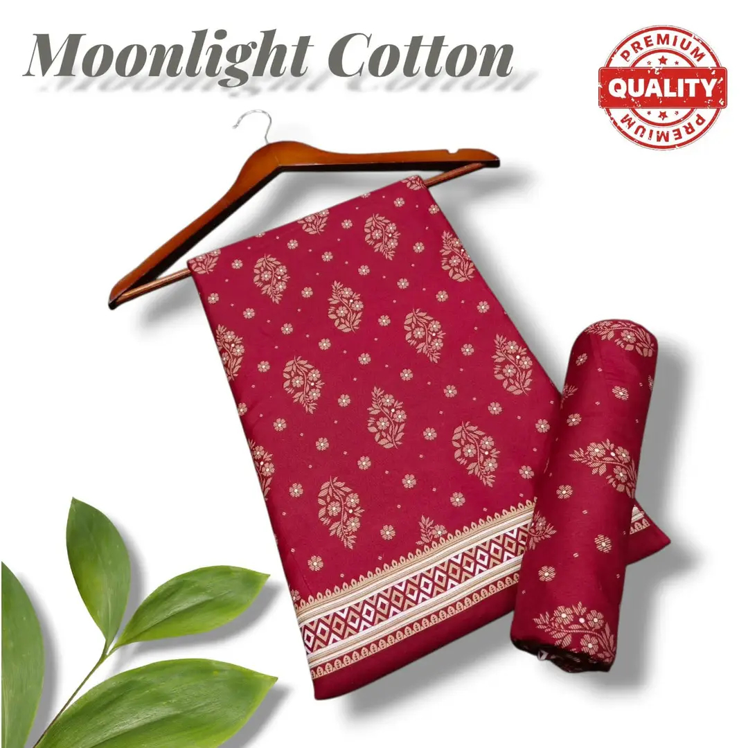 2 Pcs Women's Unstitched Printed Suit