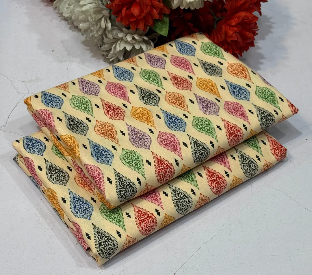 2 Pcs Women's Unstitched Printed Suit