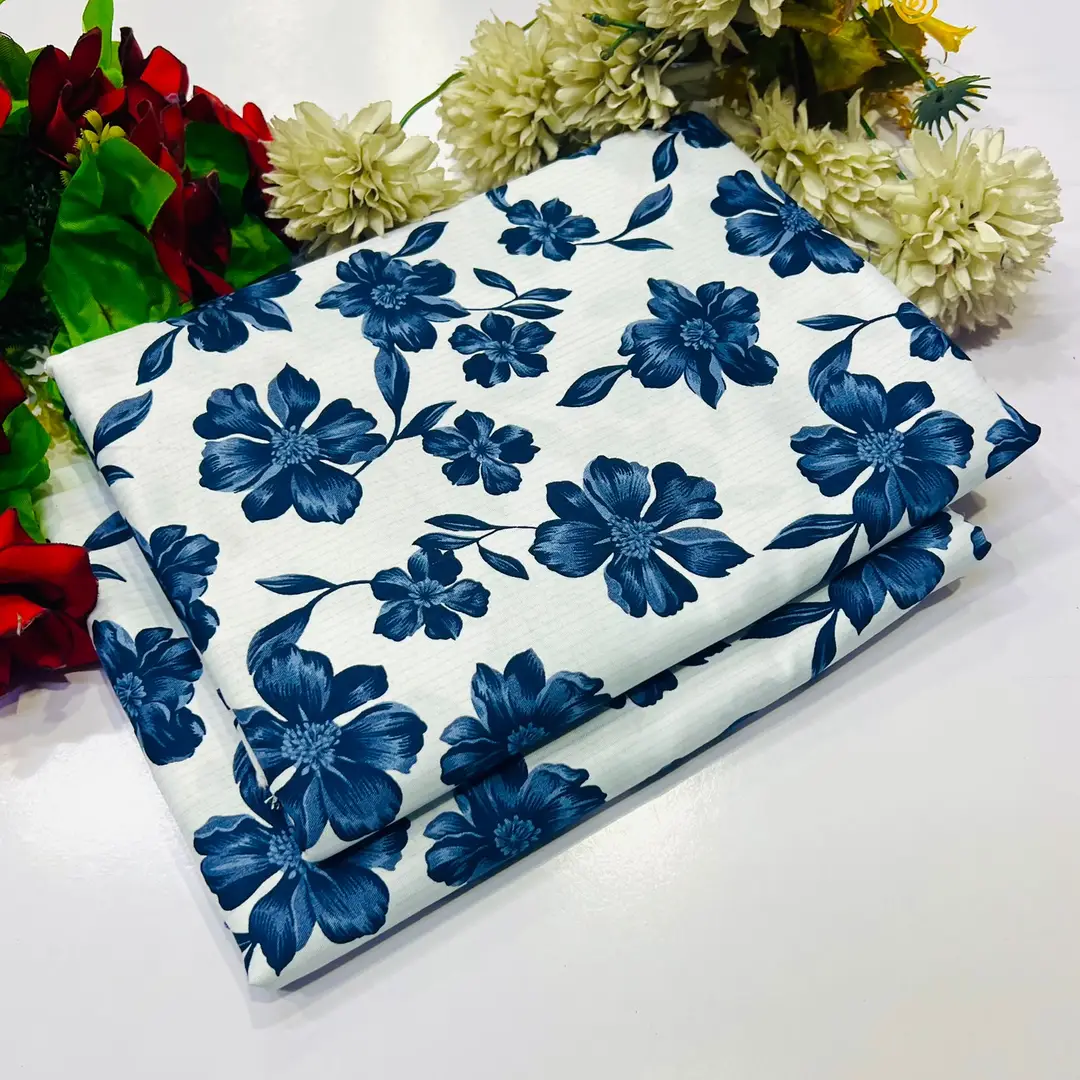 2 Pcs Women's Unstitched Printed Suit