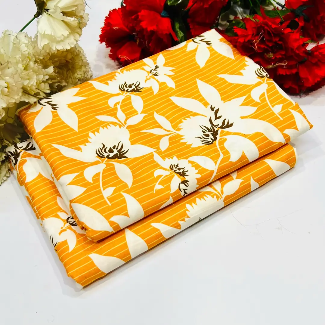 2 Pcs Women's Unstitched Printed Suit