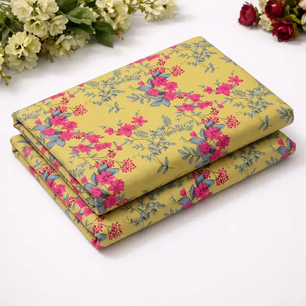 2 Pcs Women's Unstitched Printed Suit