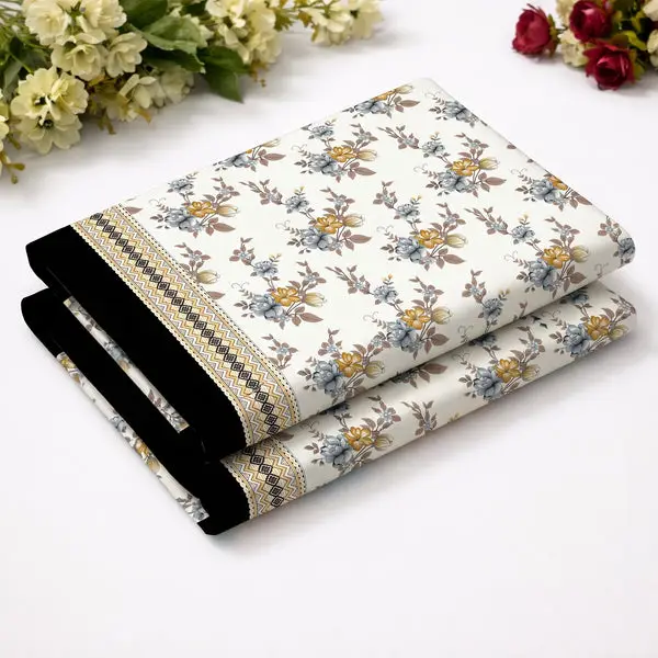 2 Pcs Women's Unstitched Printed Suit