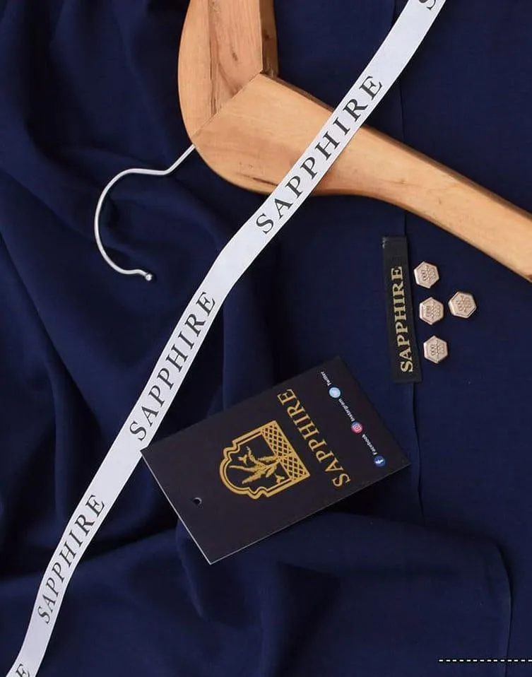 Men's Wash & Wear Navy Blue Suit All Season