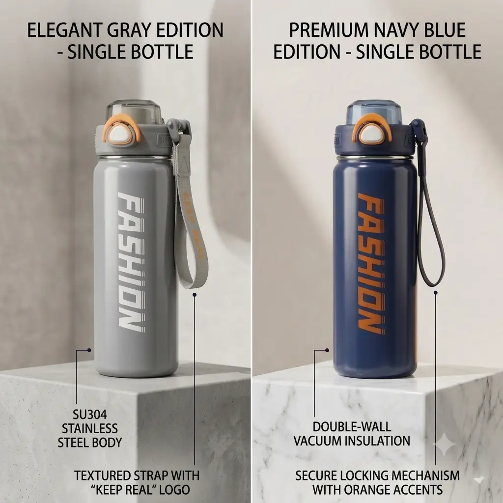 Premium 680ml Vacuum Insulated Stainless Steel Thermal Flask – High-Grade 316/304 Steel Water Bottle for Travel, Office & Gym