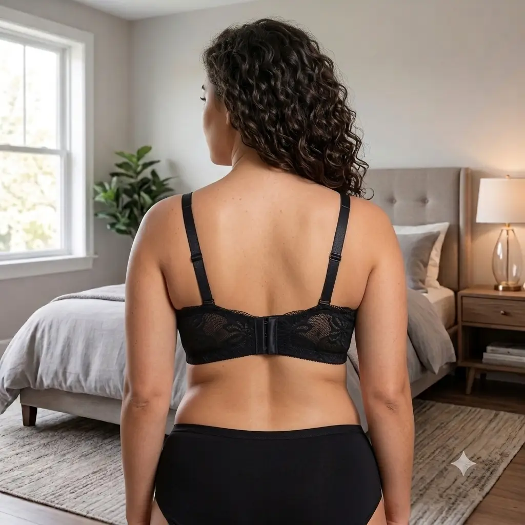 Premium Elegant Lace Bra for Women – Wireless Comfort & Support with Pearl Charm