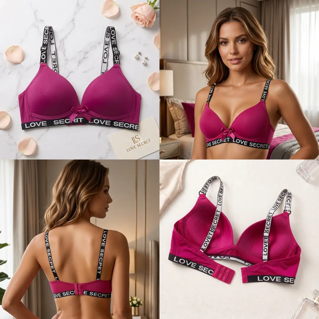 Silk Plain Comfortable And Lightweight Padded Bra