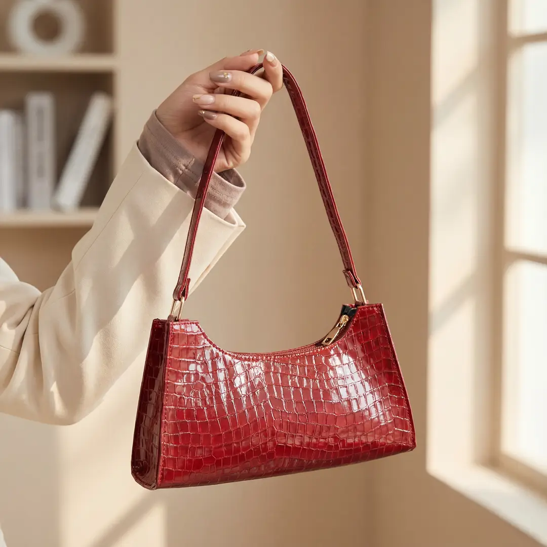 Women's PU Leather Textured Shoulder Bag