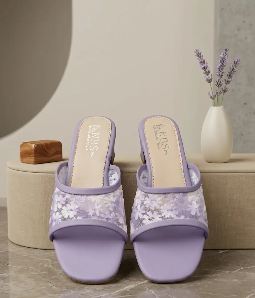 Women's Microfiber Fancy Block Heels