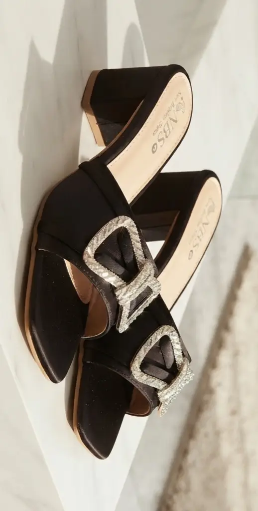Women's Microfiber Fancy Block Heels