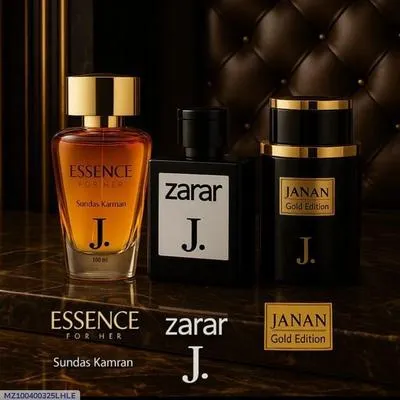 Premium 3-Piece Perfume Set for Men & Women
- Long-lasting fragrance up to 12 hours
- Sweat-resistant formula for all-day comfort
- Stylish black and gold packaging
- Durable glass bottles with secure caps
- Refreshing citrus scent perfect for Pakistani weather
- Ideal for both men and women (unisex) thumbnail 4
