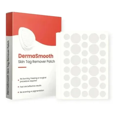 DermaSmooth Skin Tag Remover Patch 72 Pcs Cotton Red