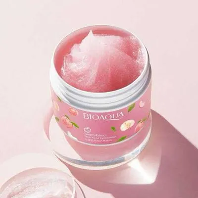Pink Peach Extract Exfoliating Gel for Glowing Skin