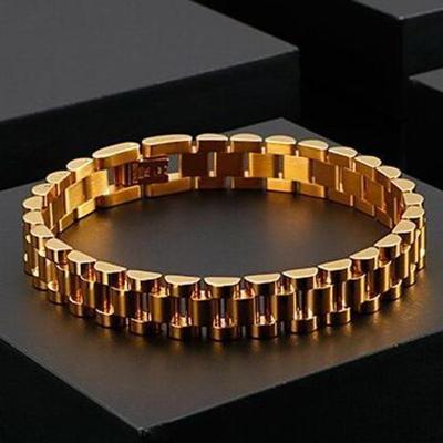Gold Plated Unisex Chain Bracelet for Daily Wear thumbnail 7