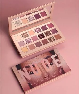 Huda Beauty Nude Eyeshadow Palette Matte Glitter 12 Shades