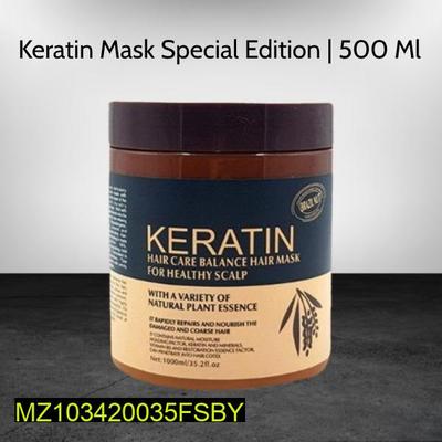 Keratin Hair Mask 500ml for Healthy Scalp & Frizz Control thumbnail 3