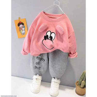 2 Pcs Boy's Fleece Printed Tracksuit thumbnail 3