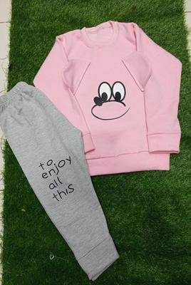 2 Pcs Boy's Fleece Printed Tracksuit thumbnail 2
