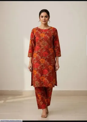 2 Pcs Women's Unstitched 3-D Block Printed Suit thumbnail 1